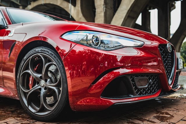 Paint matching process on Alfa Romeo Stelvio Paint matching process on Alfa Romeo Stelvio