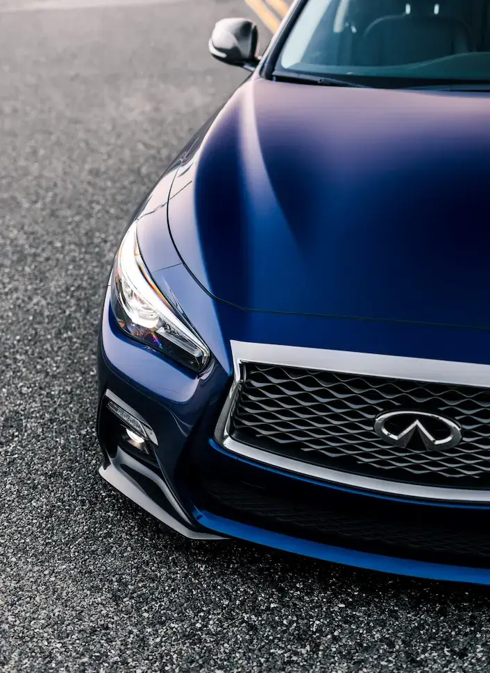 Infiniti blue car