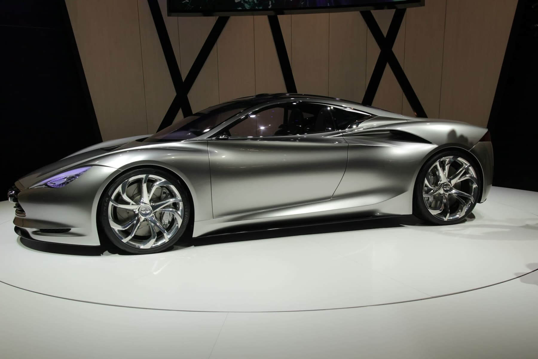 Silver sports car